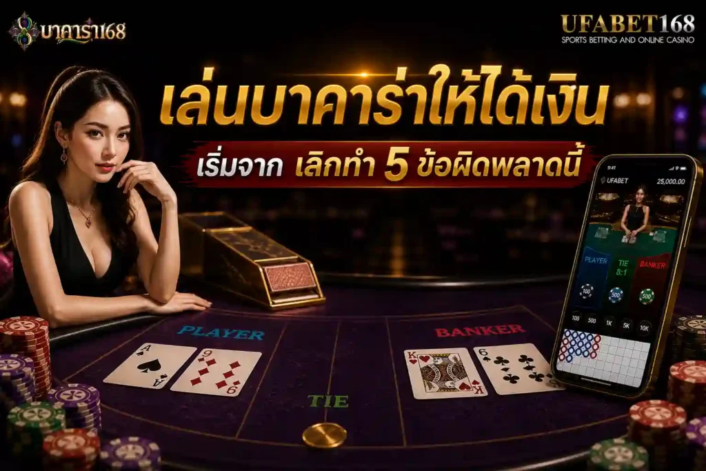 เล่นบาคาร่าให้ได้เงิน เริ่มจากเลิกทำ 5 ข้อผิดพลาดนี้