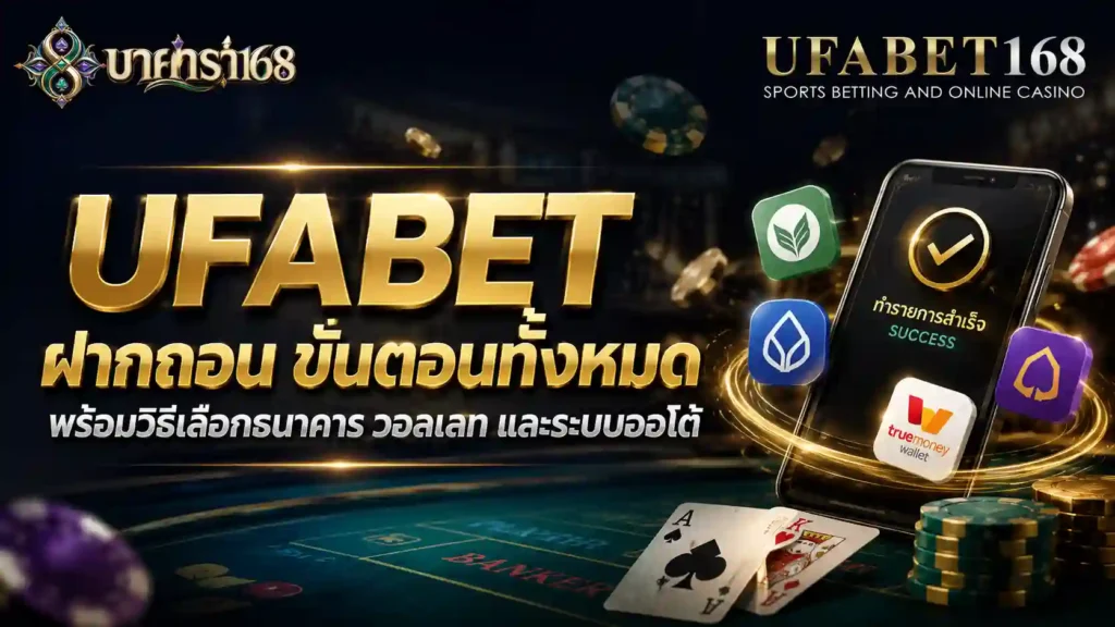 UFABET ฝากถอน ขั้นตอนทั้งหมด