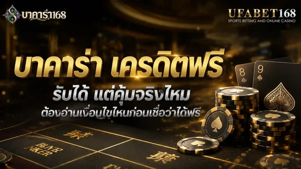 บาคาร่าเครดิตฟรี รับได้ แต่คุ้มจริงไหม อ่านเงื่อนไข