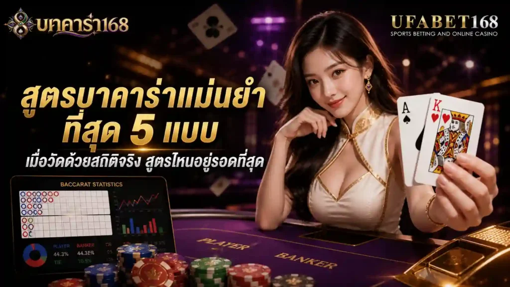 สูตรบาคาร่าแม่นยำที่สุด 5 แบบ วัดสถิติจริง สูตรไหนอรอดที่สุด